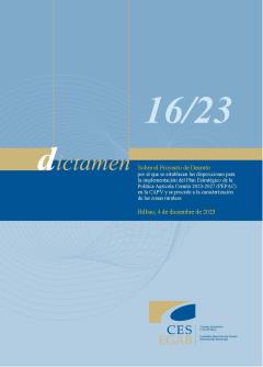 Dictamen 16/23 de 4 de diciembre sobre el Proyecto de Decreto por el que se establecen las disposiciones para la implementación del Plan Estratégico de la Política Agrícola Común 2023-2027 (PEPAC)